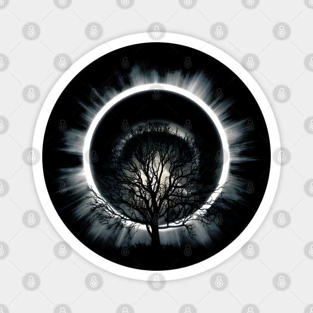 Ethereal Winter Tree With the Dark Sun Magnet by MakerMind8.2